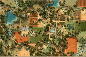 illustrate real estate farm maps