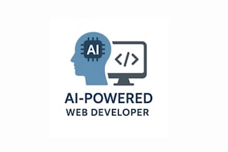 do custom ai website development as full stack developer, front end developer