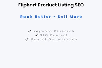 create SEO optimized flipkart product listings that boost your sales