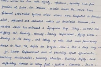 create handwritten, study notes and letters for you