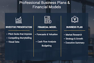 investor deck and financial model
