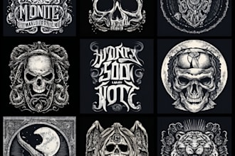 design t shirt for your black, death, doom metal band