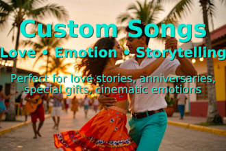 create a custom song with original lyrics, music and vocal