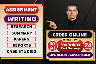 do concise research, essay, case study, project work for college and university