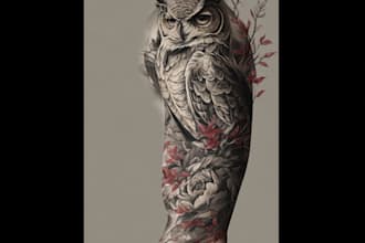 design a modern and minimalist tattoo design