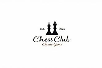 design outstanding chess club logo