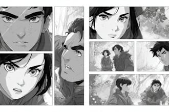 draw manga comic anime manga webtoon page