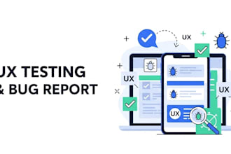 user testing, app testing, website testing and QA testing, ios and android