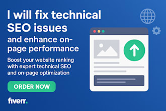 fix technical SEO issues and enhance on page performance