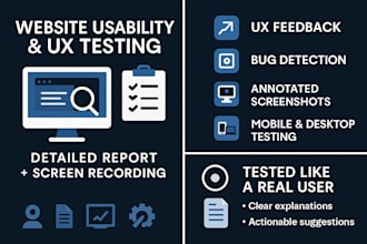 test your website and identify usability issues
