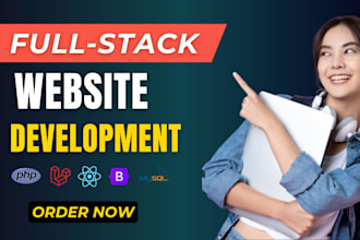 build laravel rest API react or bootstrap frontend web app