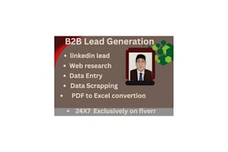 do b2b lead generation by web research