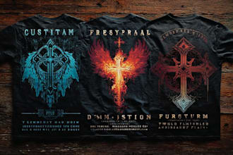 create professional christian t shirt and apparel designs