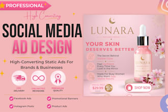 design high converting static ads for instagram and facebook