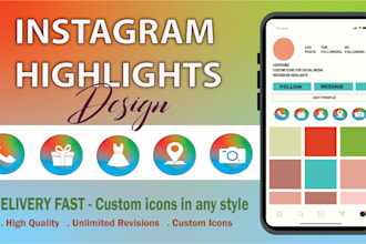 create a custom instagram highlights cover icons