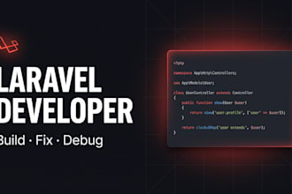 build fix and debug your laravel php web application