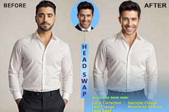 do pro face swap and head swap realistic image editing