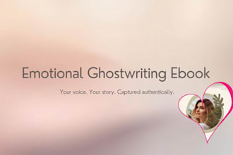 ghostwrite your personal development or memoir ebook from your story