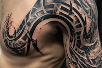 design a modern and minimalist tattoo design