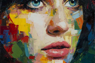 do abstract portrait art