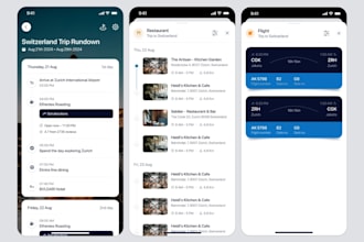 develop ai trip planner app, city tourism app, travel planning, trip booking app