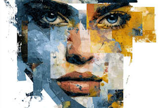 fine art draw awesome abstract portrait art