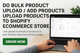 do bulk product upload add products upload products to shopify ecommerce store