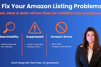 fix issues with your amazon listing, variations or catalog errors
