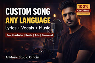 create a custom song in any language with vocals and lyrics