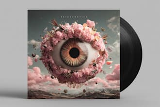 design a mixtape cover or cd album cover art