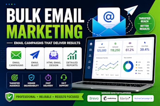 do bulk email marketing, email blast and email campaign