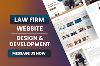 design and develop law firm website, attorney, lawyer wordpress website