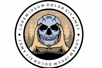 design wonderful skull logo