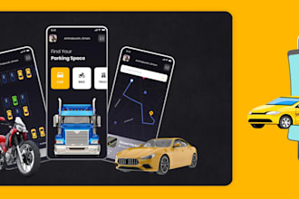 build smart airport parking app, space finder app, bike parking app, garage app