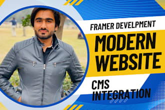 develop  interactive and responsive framer websites