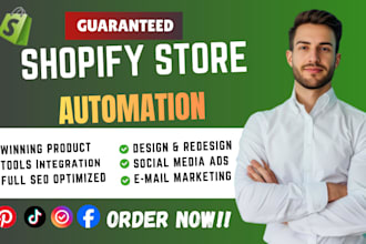 use auto ds for shopify store winning product research, design, SEO, marketing