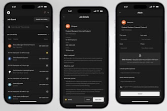 develop recruitment job portal app, job board app, job seeker app, staffing app