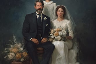 draw a wonderful family portrait