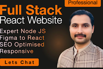 do full stack website react website figma to react node js developer react js
