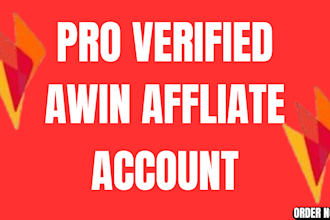 create and fully set up your verified awin account
