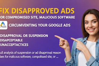 get your disapproved ads approved facebook tiktok, google ads fix expert
