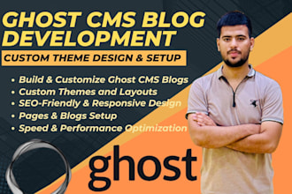 create and customize your ghost cms blog or website