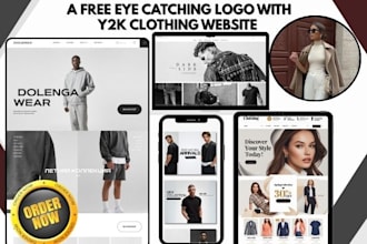 design shopify y2k clothing brand website streetwear fashion store y2k website