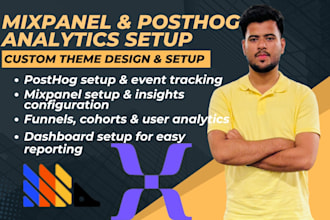 setup mixpanel or posthog analytics on your website or app