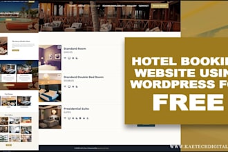 create a professional hotel booking website with online reservation system