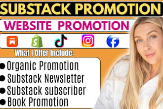do fast substack page promotion, substack 1k subscriber