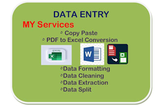 clean, format, merge, split excel data