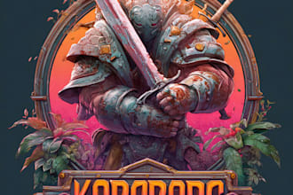 design a custom fantasy, rpg, sci fi animated game logo