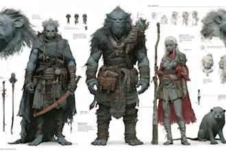 draw fantasy, sci fi and creature character concept art