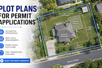 create permit ready site plans and plot plans for building permit approval